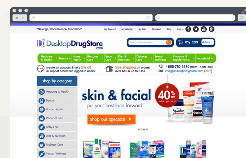 desktop drug store example