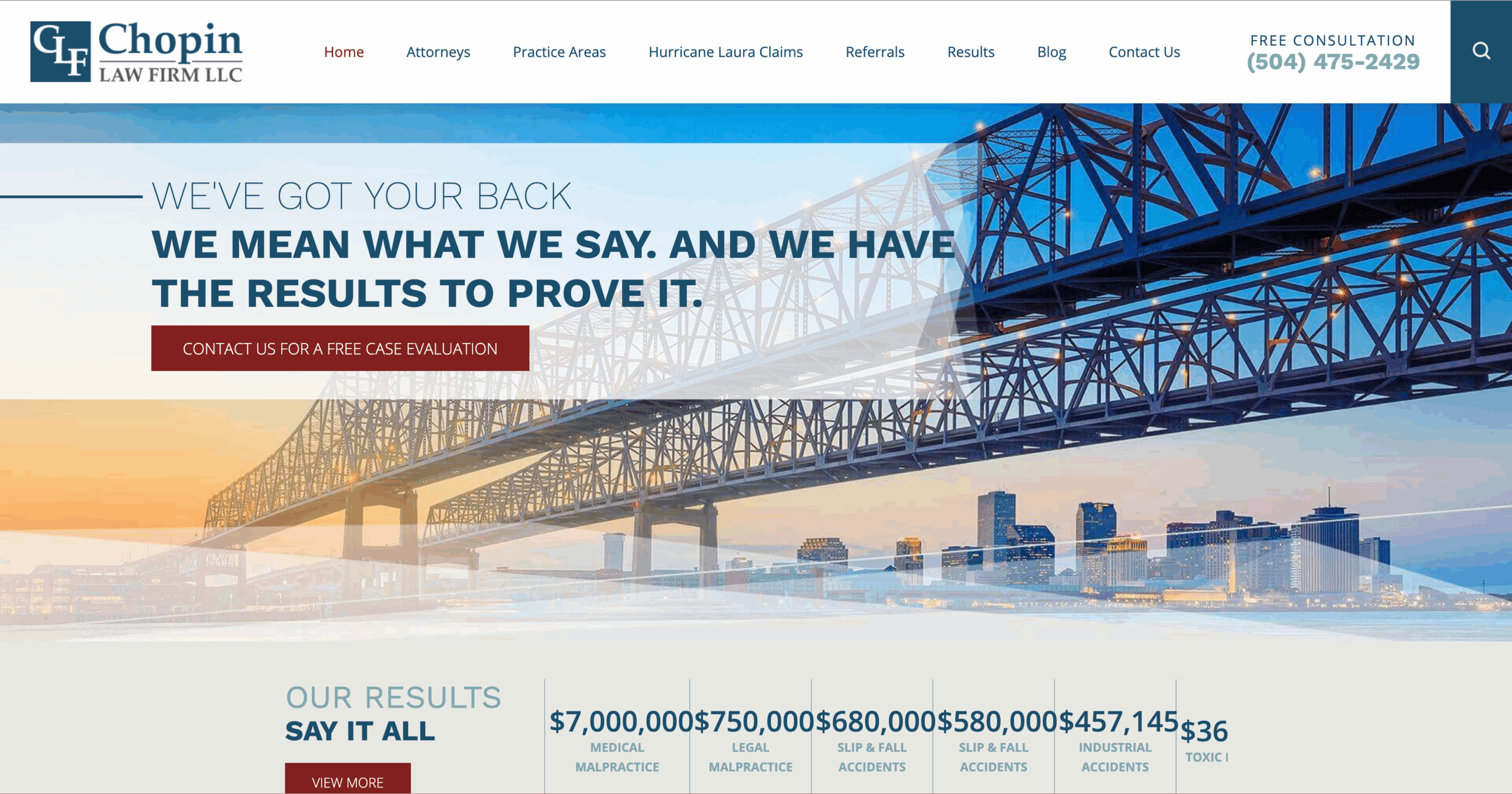 Chopin Law Firm old desktop