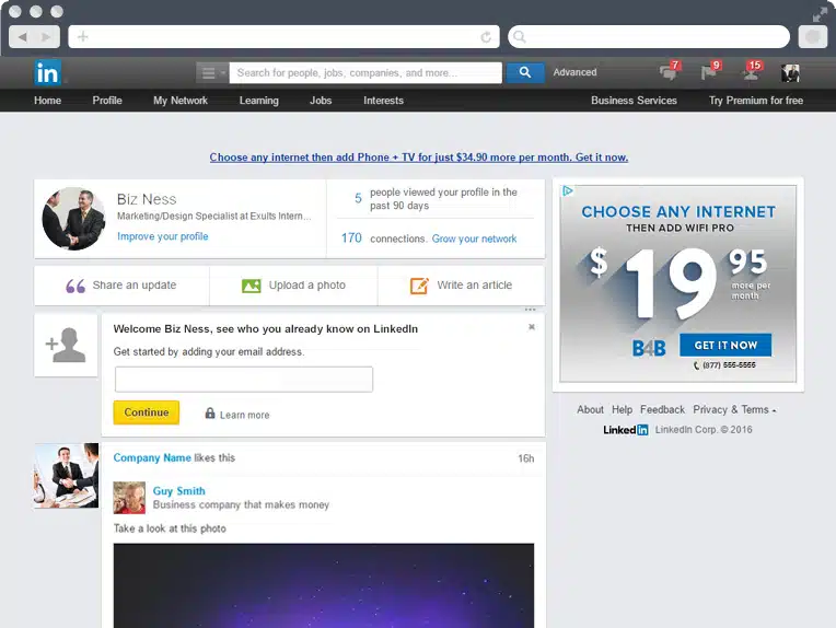 Linkedin ads