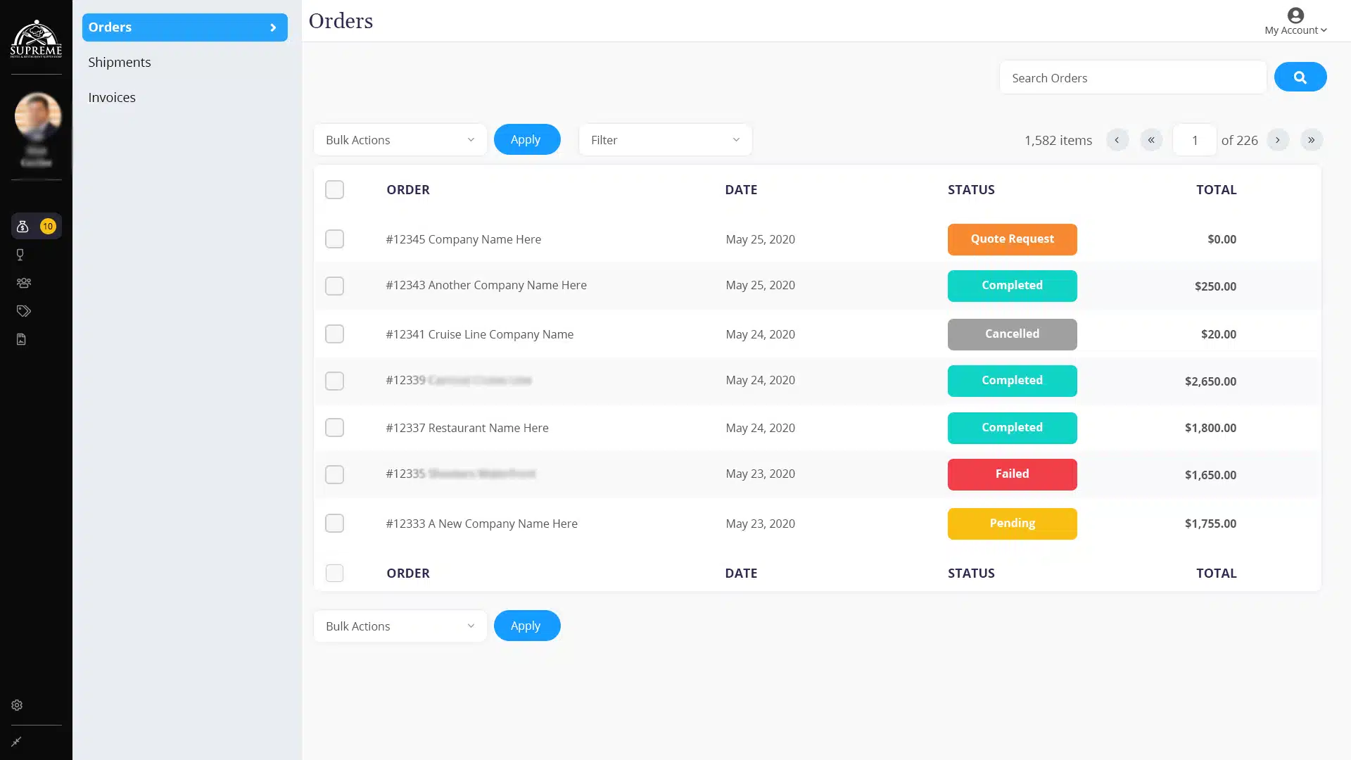 Customer Specific Pricing Dashboard
