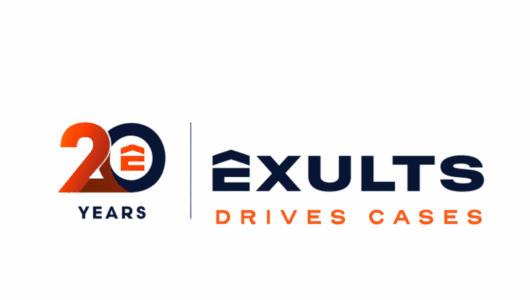 New Exults Logo Blue Driving Cases