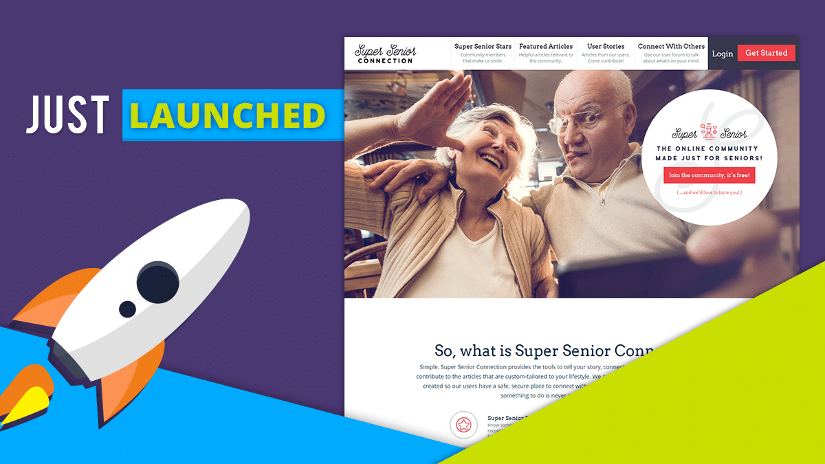 Super Senior Connection website Launch - Web Design