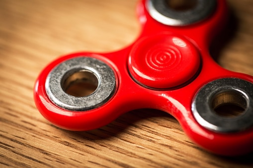 Fidget spinner on a table