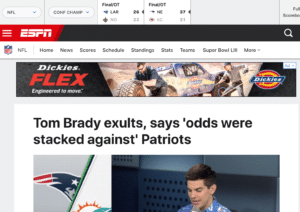 Tom Brady exults, says odds were stacked against the patriots 1
