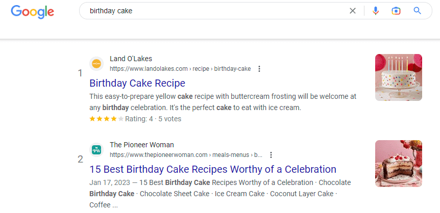 birthday cake google search